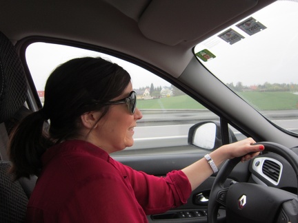 Reenie driving to Poland1